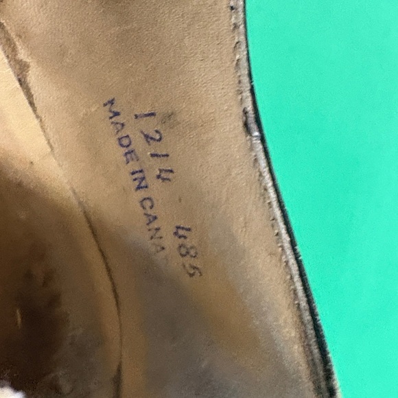 Classic Black Leather Men's Shoes vintage , handmade - Picture 4 of 11